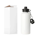 Tomatodo de Aluminio Sublimable tapa chupon + tapa tapon + mosqueton + caja individual