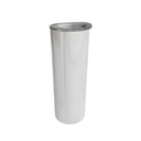 Termo tumbler de Acero inoxidable blanco, 20 oz + caja individual