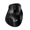 Mouse Genius Ergo Silent 9000S Wireless Bluetooth, mantiene muñeca,  Black