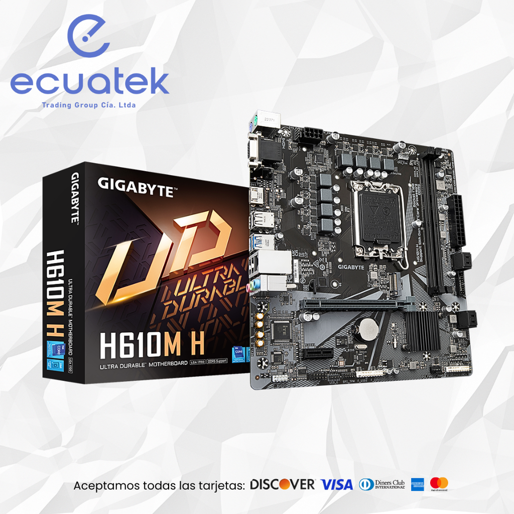 Mainboard Gigabyte H610M H DDR5 G10, LGA1700 Socket, 13Th Gen, M.2, Usb 3.2, 4 Usb 4.0, micro ATX