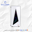 Case Pc Gamer Marvo CA-119WH, Cubierta Metalica, Panel lateral plastico, Frontal metalico, Usb 3.0, 2Usb 2.0, Black Malla y led Rgb, Audio HD, Usb 3.0 y 2.0, color Blanco