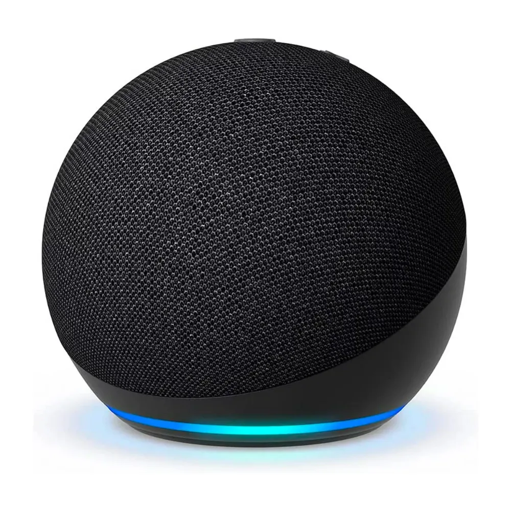 Parlante Smart Alexa Amazon Echo Dot 5ta Gen, sonido vibrante, color Carbon