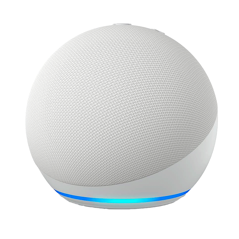 Parlante Smart Alexa Amazon Echo Dot 5ta Gen, sonido vibrante, Blanco