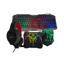 KIT 4 EN 1 XTRIKE ME CMX 415,  ILUMINACION ARCOIRIS, 1.5M