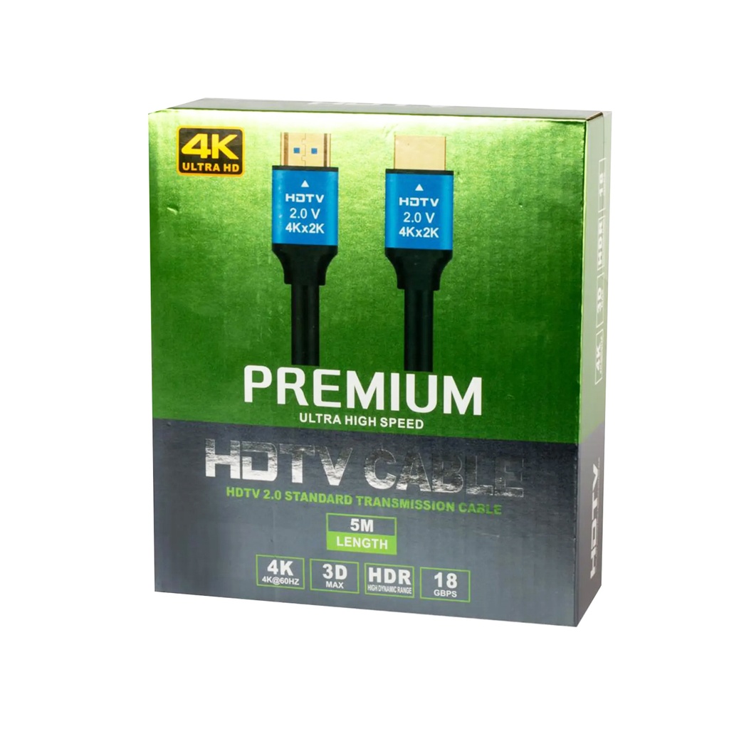 CABLE HDMI A HDMI 4K 5m ULTRA HIGH SPEED