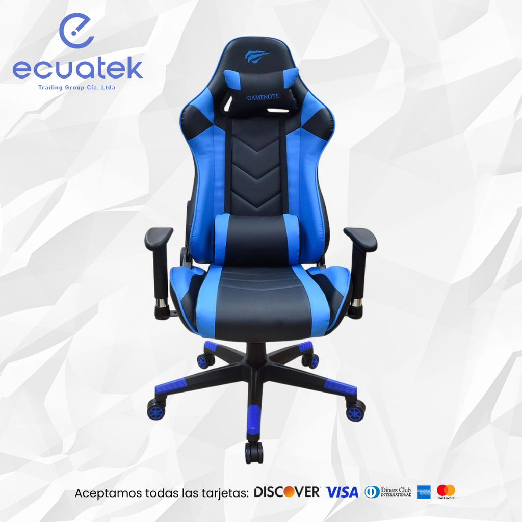 Silla Ergonómica Gamer Negro-Azul