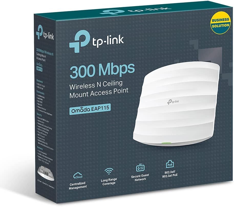 Acces point Tplink Omada EAP115 N300 Mbps montaje para techo