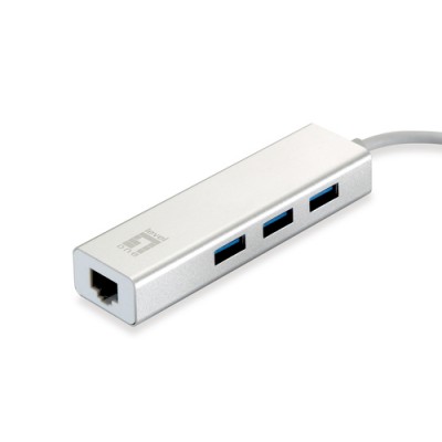 ADAPTADOR DE RED RJ-45 A USB 3.0 TRIPLE PUERTO USB