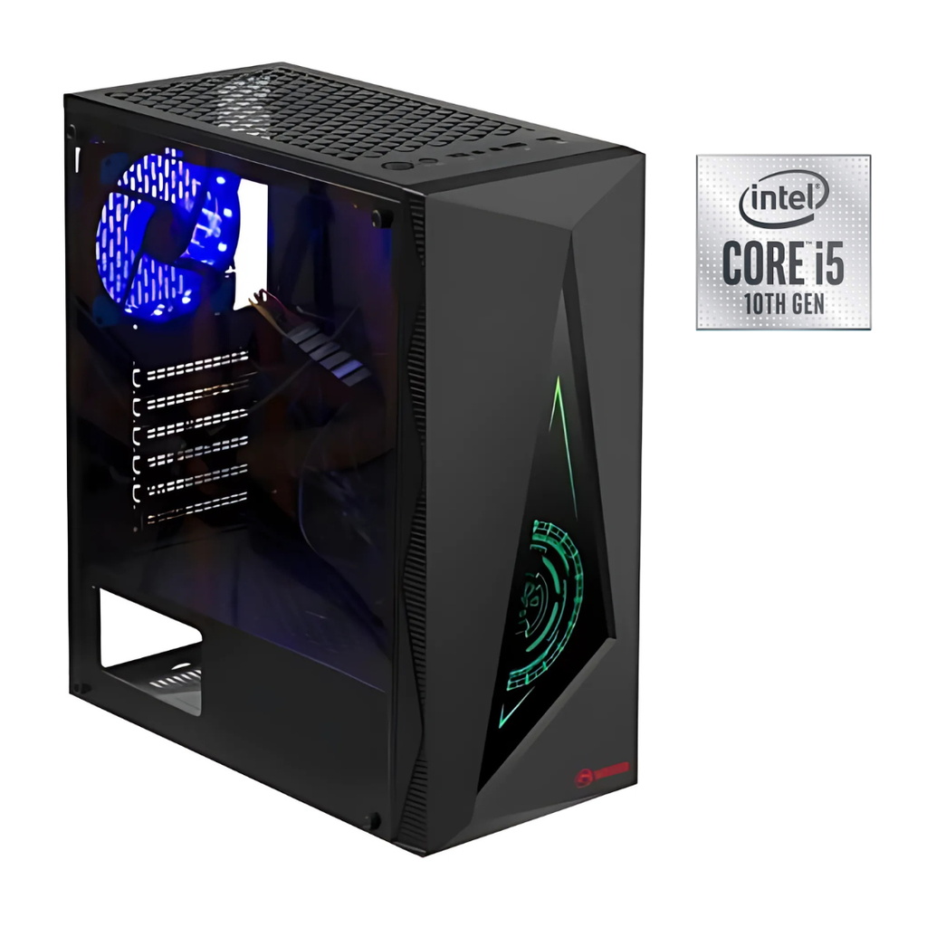 CPU i5-10400 16Gb RAM, 512Gb SSD + 512Gb HDD Mainboard ASUS, Ventilador RGB, Gratis Teclado + Mouse Genius Slimstart 126