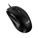 Mouse Genius DX-101, Usb optico, 3 botones, G5, color Negro, 1200 DPI