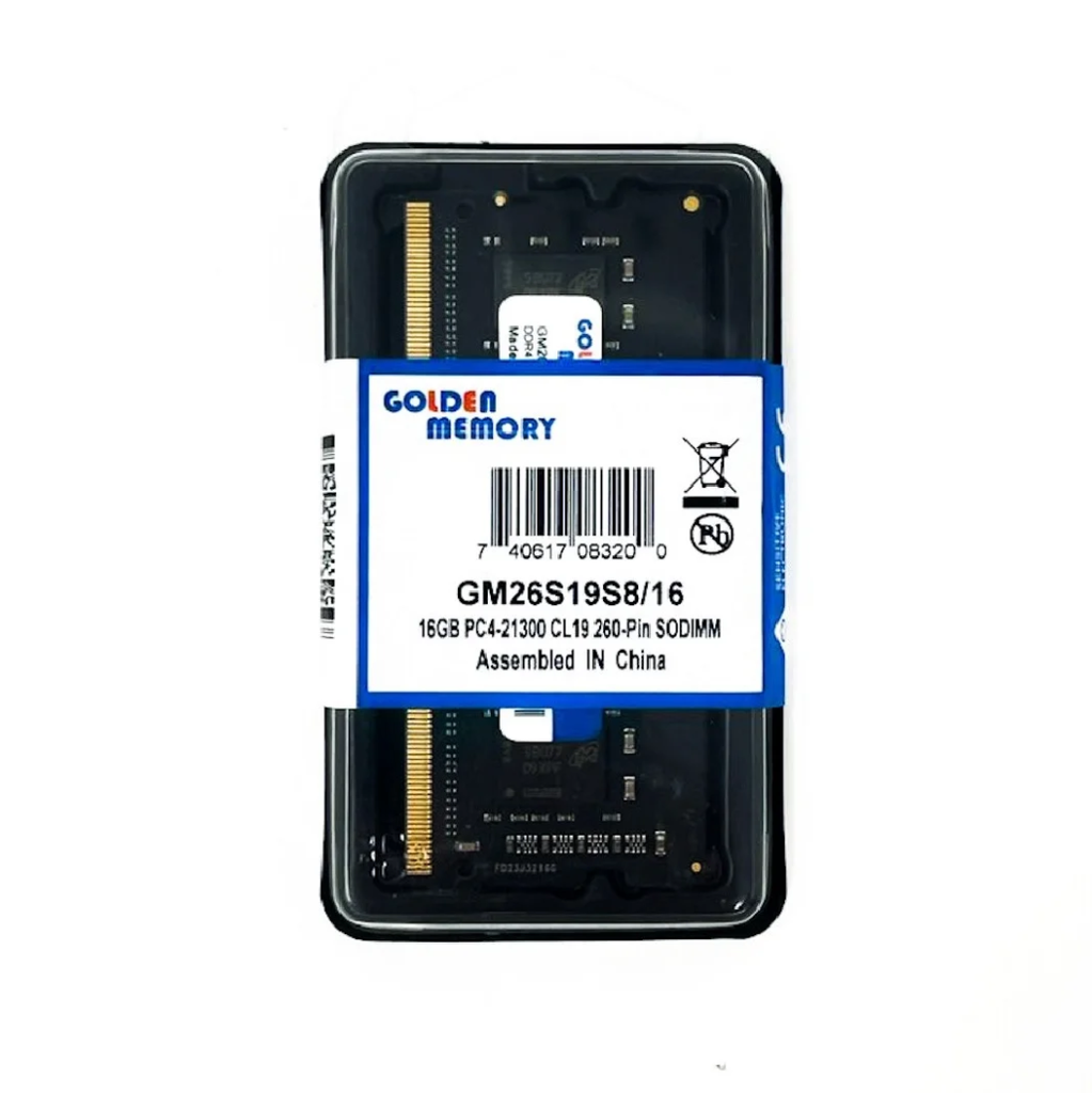 Memoria RAM GOLDEN SODIMM 16GB DDR4  2666MHz, PC4 25600