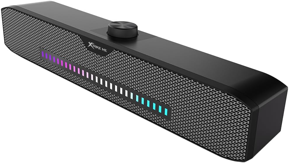 BARRA DE SONIDO PC XTRIKE ME SK-403 3W*2 LEDs RGB CABLE 1.3M USB + JACK 3.5MM