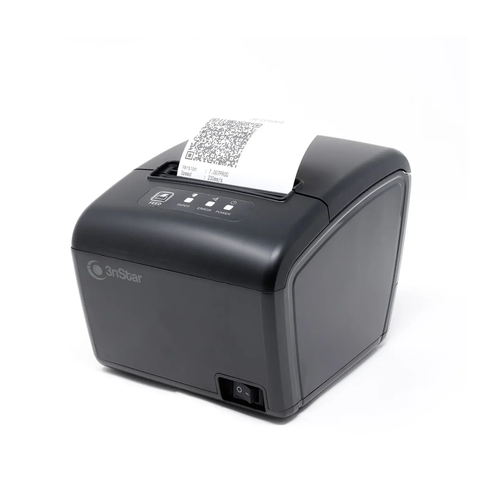 Impresora 3Nstar RPT004 Termica, Lan Ethernet, Usb, Serial, Cortador Automatico, 79.50mm+Rollo Termico