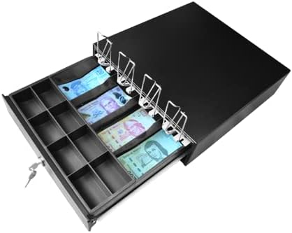 Caja de Dinero 3NSTAR CD350 Tamaño Universal, Interface RJ11 RJ12, 5 Compartimentos para billete