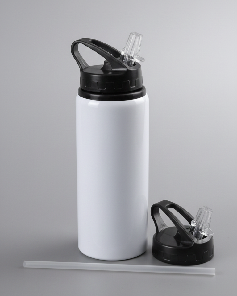 Tomatodo Deportivo de Aluminio Sublimable, 600ml, con sorbete