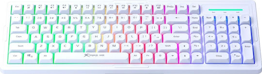 TECLADO GAMER XTRIKE ME KB 309 WH ALAMBRICO, BLANCO