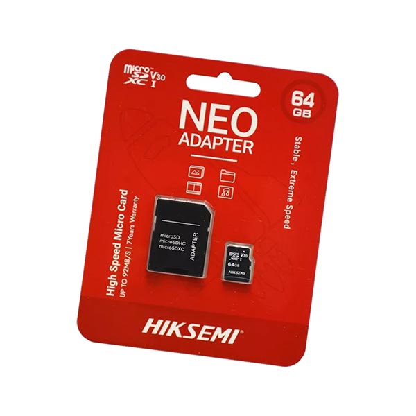 MEMORIA MICRO SD HIKSEMI 64 GB CLASE 10 