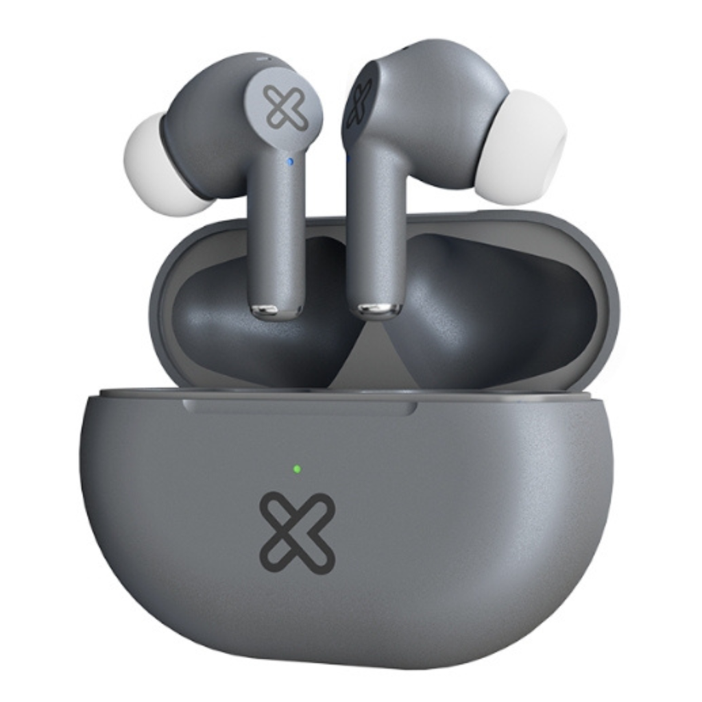 AUDIFONO + MICROFONO KLIP XTREME IN EAR BLUETOOTH - TACTIL- GRIS (KTE-015BK)