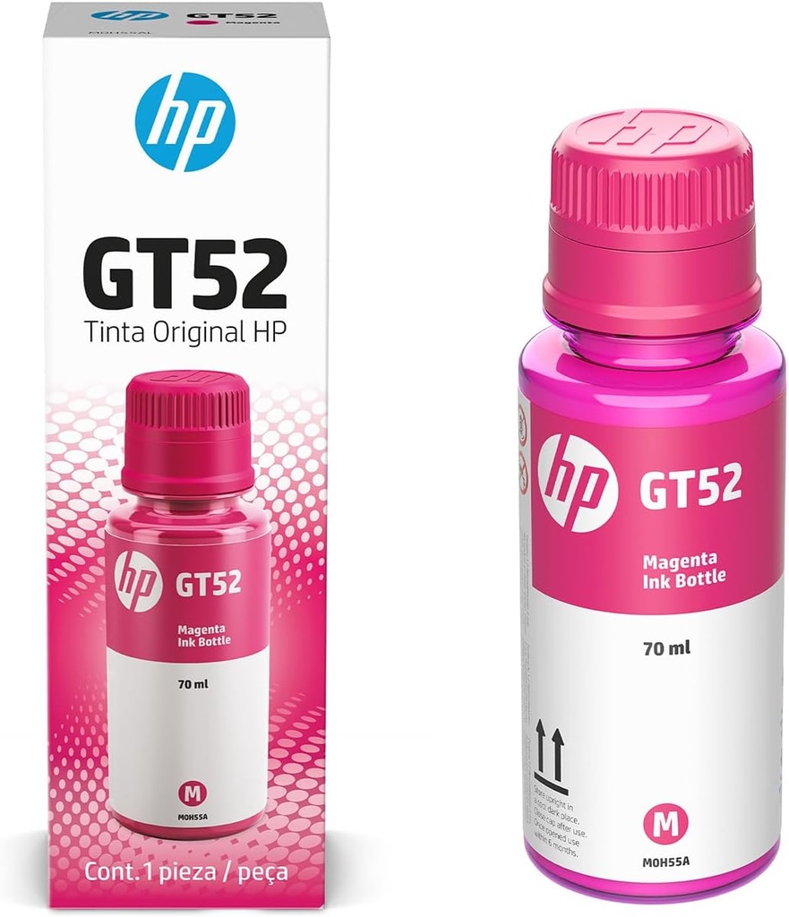 TINTA HP GT52 MAGENTA 5810/5820 8000 PAG M0H55AL