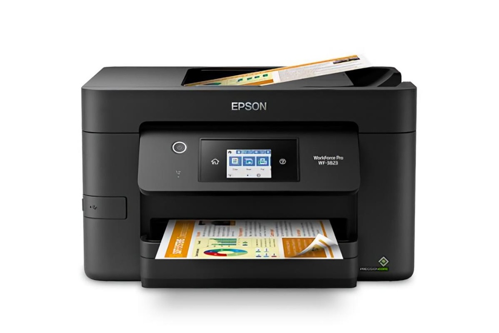 Impresora Multifunción Epson WF-3823, Wifi, Duplex,  SELLADA