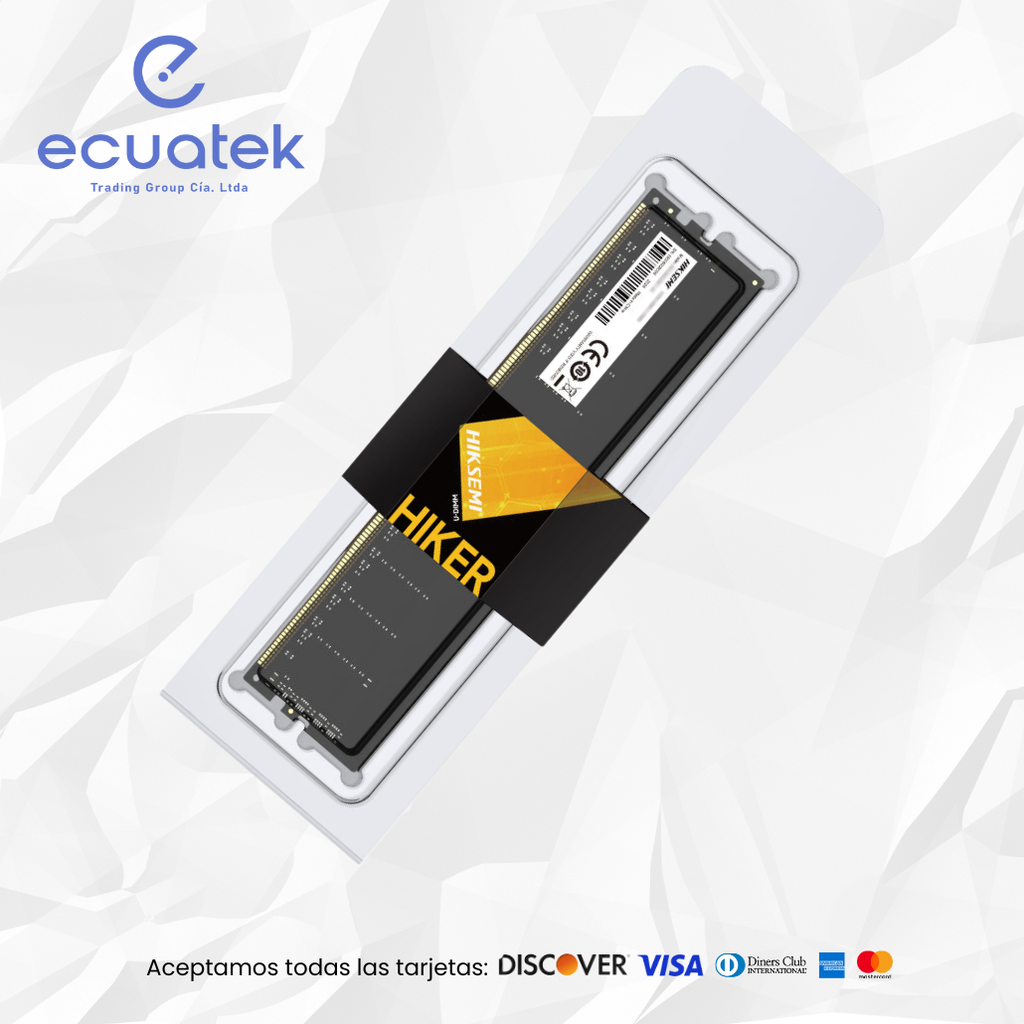MEMORIA RAM HIKSEMI 8GB ARMOR DDR4 3200MHZ BLACK CON DISIPADOR