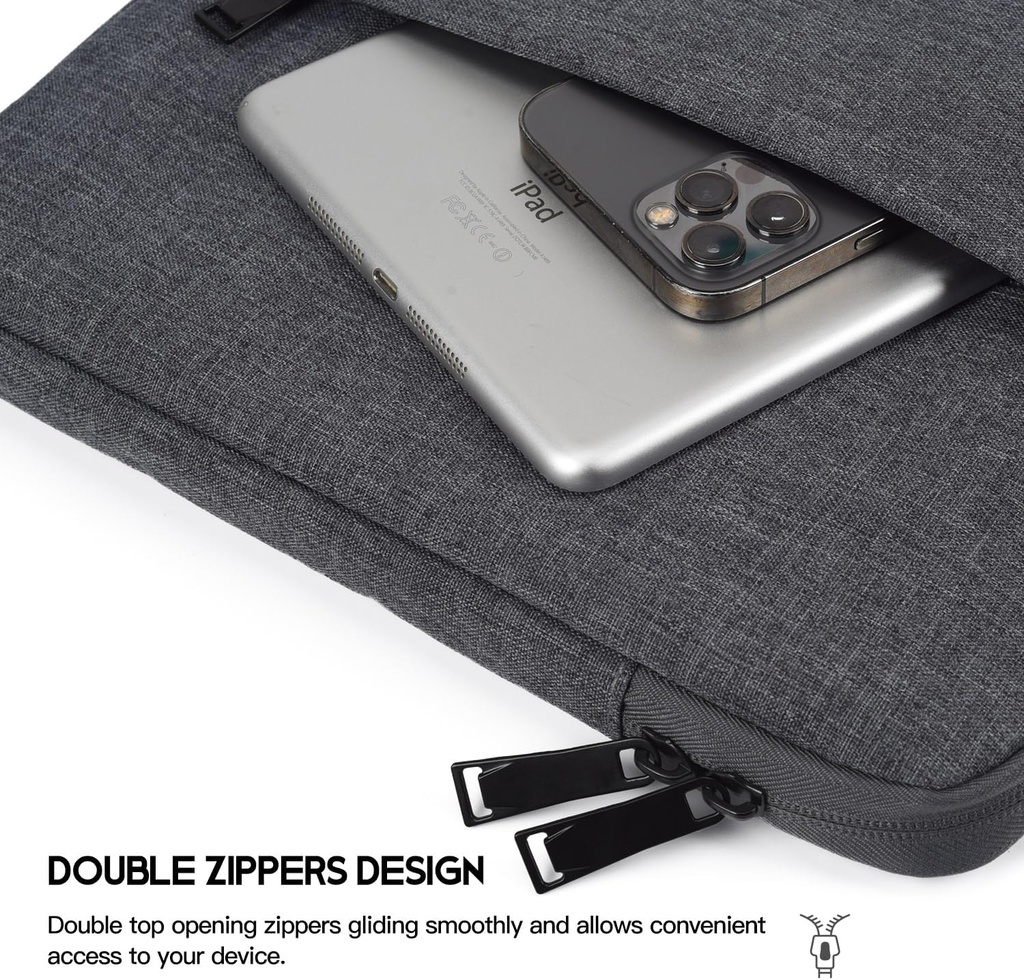 ESTUCHE SLEEVE EZMI 15.6" GRIS