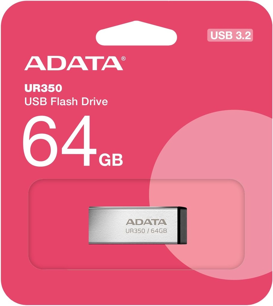 Flash Memory Adata UR350, 64Gb, 3.2, Usb