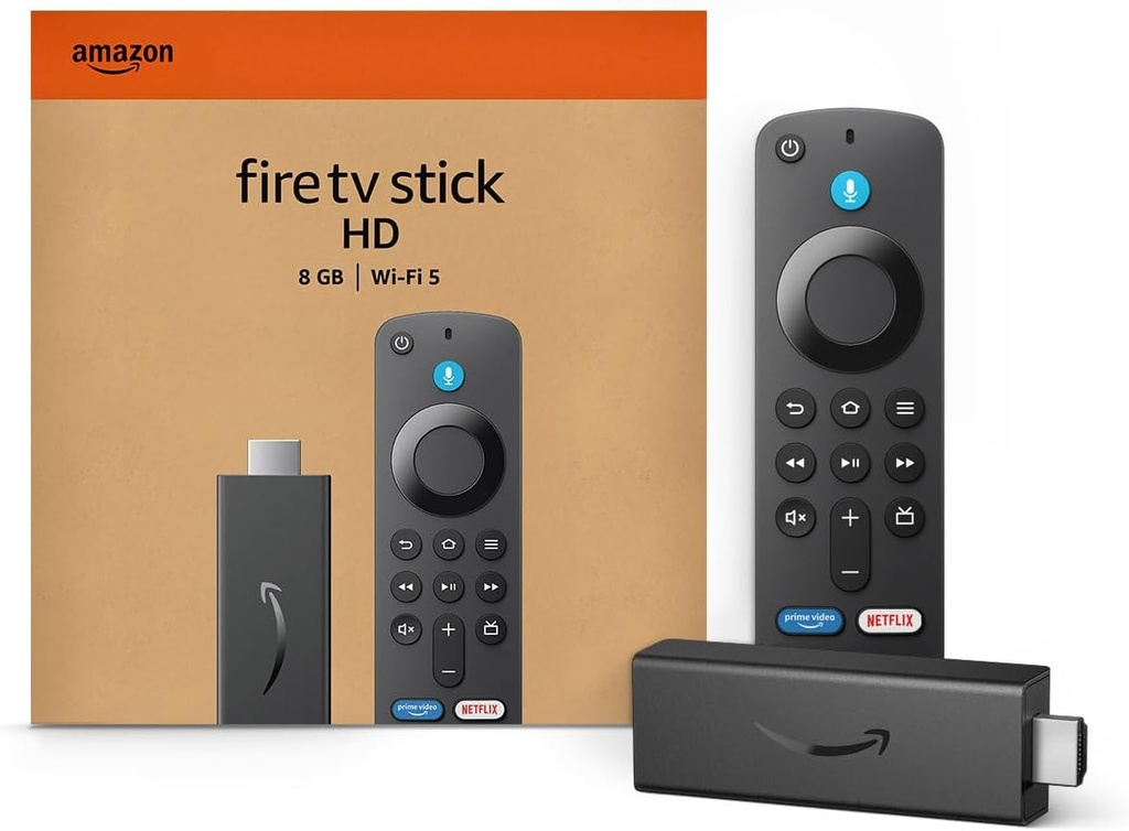 AMAZON FIRE TV STICK FHD 4K/QC, 1.7GHZ, 8GB WIFI 6 CON ALEXA 