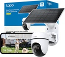 CAMARA TPLINK TAPO C610, CON KIT PANEL SOLAR, INALAMBRICA, VISION NOCTURNA COLOR, IA 360º, IP65, COMPATIBLE CON ALEXA Y GOOGLE