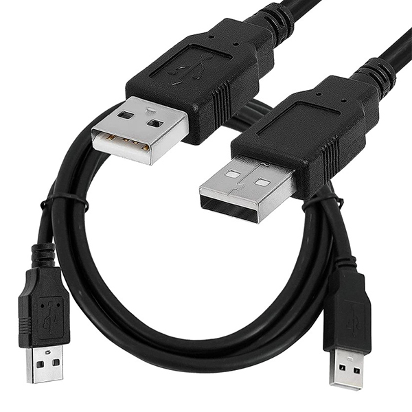 CABLE DE DATOS USB MACHO A USB MACHO 0.50MT