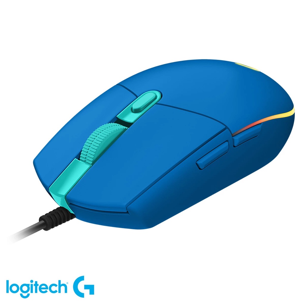 MOUSE LOGITECH ALAMBRICO GAMER G203 LIGHTSYNC RGB USB AZUL