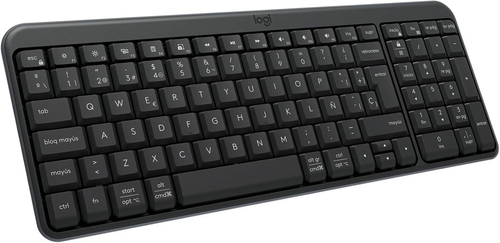 TECLADO LOGITECH K250 COMPACTO BLUETOOTH WIRELESS AJUSTABLE, NEGRO, 7 GRADOS