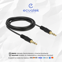 Cable de Audio Estéreo Auxiliar 3,5 a 3,5 de 50cm *