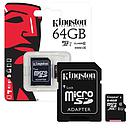 MicroSD 64GB Kingston Canvas Select Plus, A1, clase 10, 100MB/s