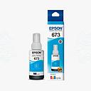 Tinta Original EPSON T673 70ml, color Cyan, Ecotank, L800, L810, L850, L805, L1300