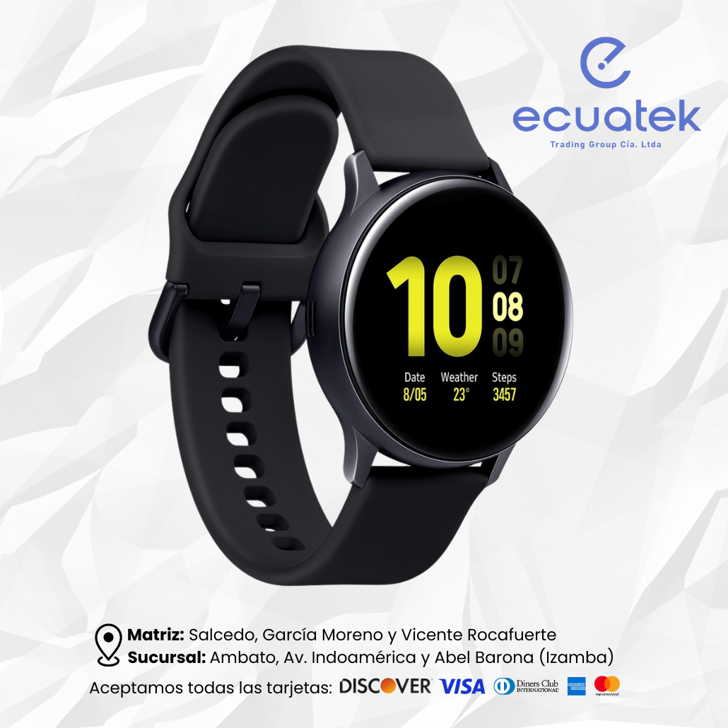 Reloj Inteligente Samsung Galaxy watch Active SM-R830NZKATPA: Aluminio,  color Negro, 40mm