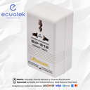 Adaptador convertidor/transformador de potencia de voltaje de 110V a 220V o de 220V a 110V,  de 2 clavijas (SW-S12-100W)