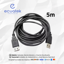 Cable Extension Usb Macho A Usb Hembra, 5Mt