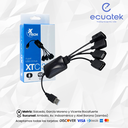 Hub Xtech 4 Puertos, XTC 320,  2.0, Usb por separado