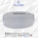 Rollo cable de Red UTP Cat6E, 305M, color gris y azul, para interior