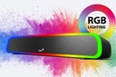 Parlante Genius SoundBar 200BT 5.1, Usb y plug Stereo, RGB Lighting Led, Portable, con control, negro