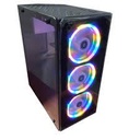 Case PC Gamer, 3 Ventiladores RGB, Panel Frontal de Vidrio, 2Puertos Usb 65/280MM