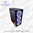 Case PC Gamer, 3 Ventiladores RGB, Panel Frontal de Vidrio, 2Puertos Usb 65/280MM