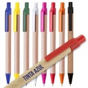 Boligrafo ecológico publicitario tinta azul varios colores