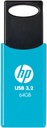 FLASH MEMORY 64GB HP 712W AZUL  USB 3.2