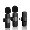 MICROFONO DOBLE INALAMBRICO DE SOLAPA CON ENTRADA TIPO C