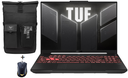 LATOP ASUS TUF GAMING RYZEN R7 7445HS 16GB 512SSD, 15FHD, NVIDIA GEFORCE RTX3050 4GB, BLACK, GRATIS MOCHILA+MOUSE