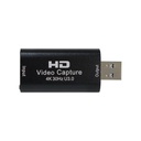CAPTURADORA VIDEO HDMI 4K A USB 3.0