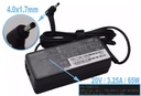 CARGADOR LAPTOP LENOVO 20V 3.25a 45w 65W 4.0x1.7mm PLUG MINI HC