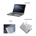 Pack Mica Protectora 3 en 1 de Laptop 15.6, cubre Pantalla, cubre Teclado,  cubre Estetico posterior, material Transparente, Antirayones